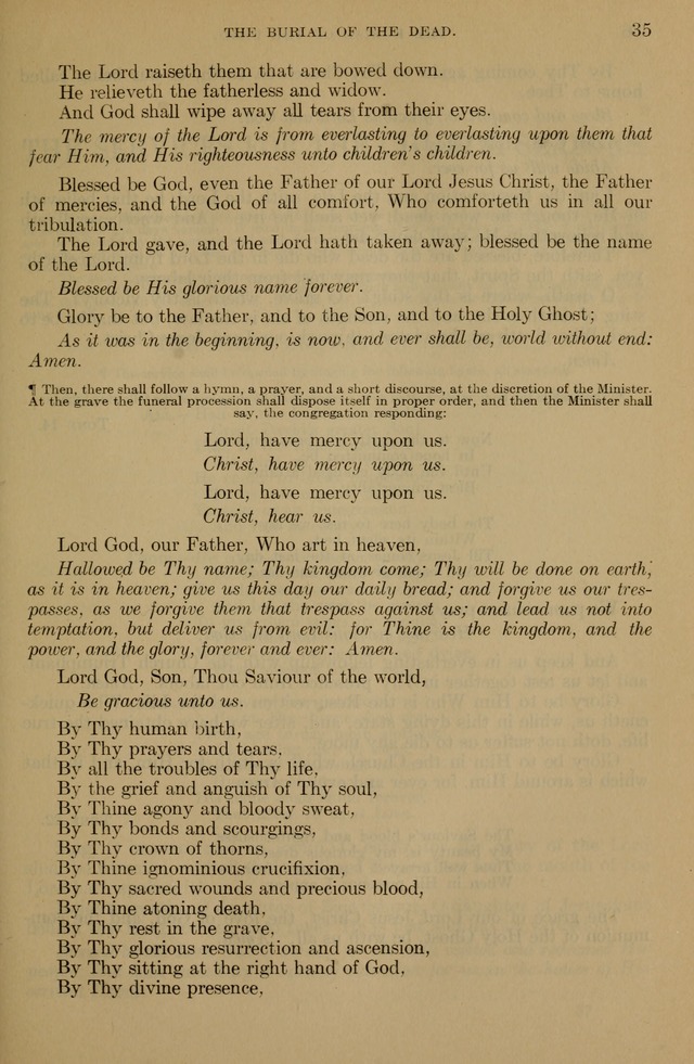 The Liturgy and the Offices of Worship and Hymns of the American Province of the Unitas Fratrum, or the Moravian Church page 35