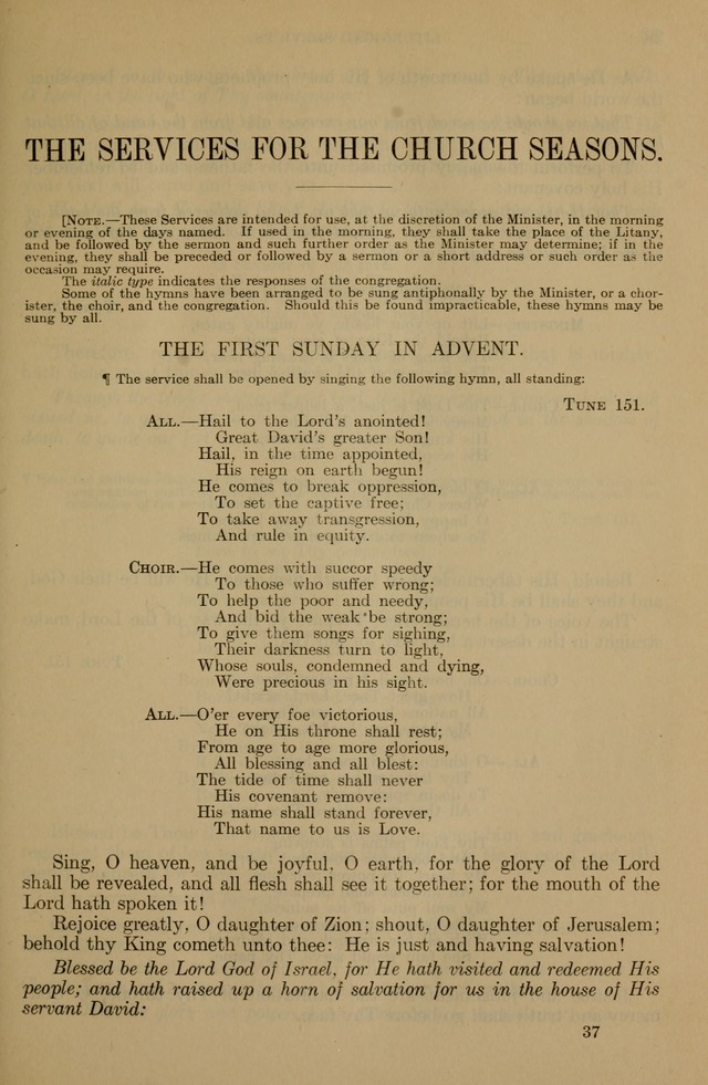 The Liturgy and the Offices of Worship and Hymns of the American Province of the Unitas Fratrum, or the Moravian Church page 37