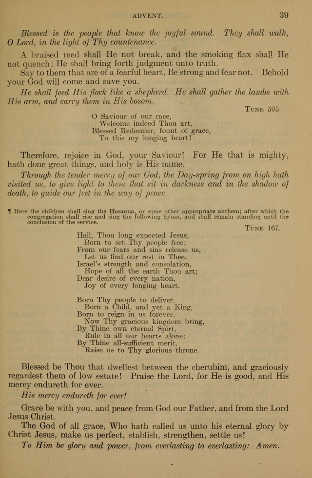 The Liturgy and the Offices of Worship and Hymns of the American Province of the Unitas Fratrum, or the Moravian Church page 39