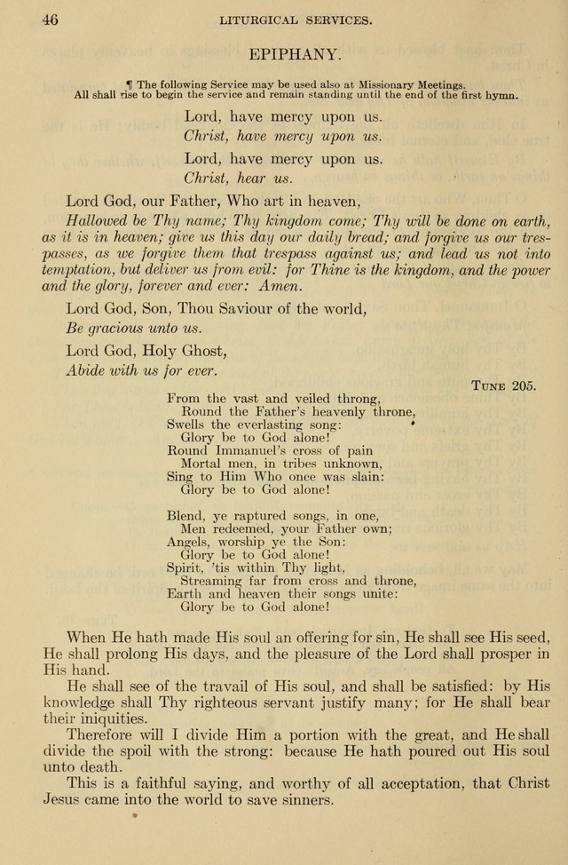 The Liturgy and the Offices of Worship and Hymns of the American Province of the Unitas Fratrum, or the Moravian Church page 46