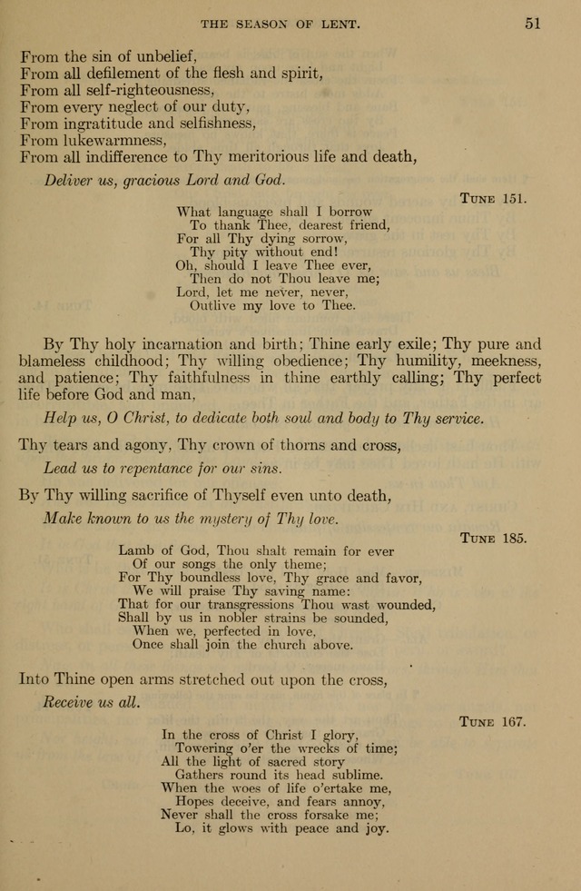 The Liturgy and the Offices of Worship and Hymns of the American Province of the Unitas Fratrum, or the Moravian Church page 51