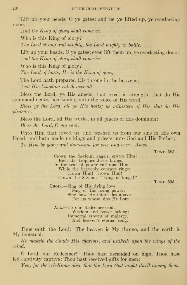 The Liturgy and the Offices of Worship and Hymns of the American Province of the Unitas Fratrum, or the Moravian Church page 56