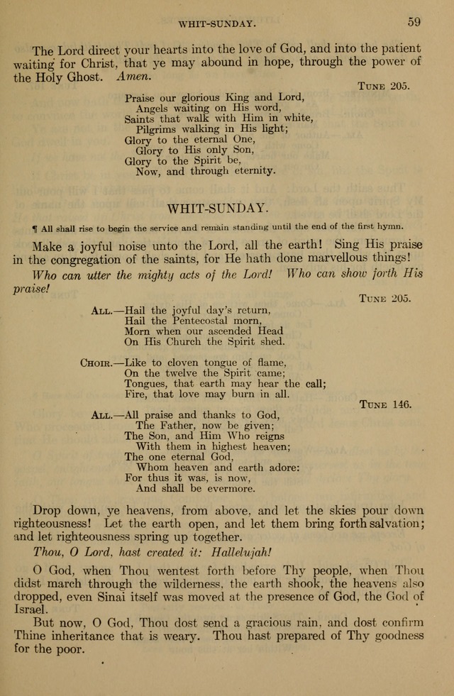 The Liturgy and the Offices of Worship and Hymns of the American Province of the Unitas Fratrum, or the Moravian Church page 59