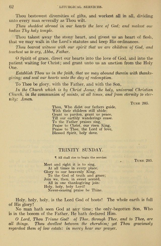 The Liturgy and the Offices of Worship and Hymns of the American Province of the Unitas Fratrum, or the Moravian Church page 62