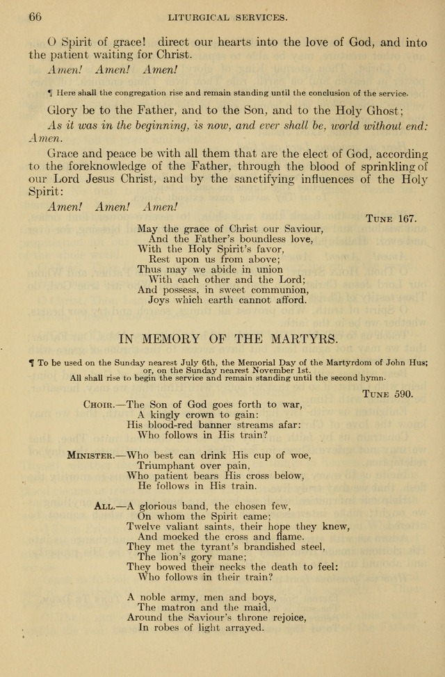 The Liturgy and the Offices of Worship and Hymns of the American Province of the Unitas Fratrum, or the Moravian Church page 66