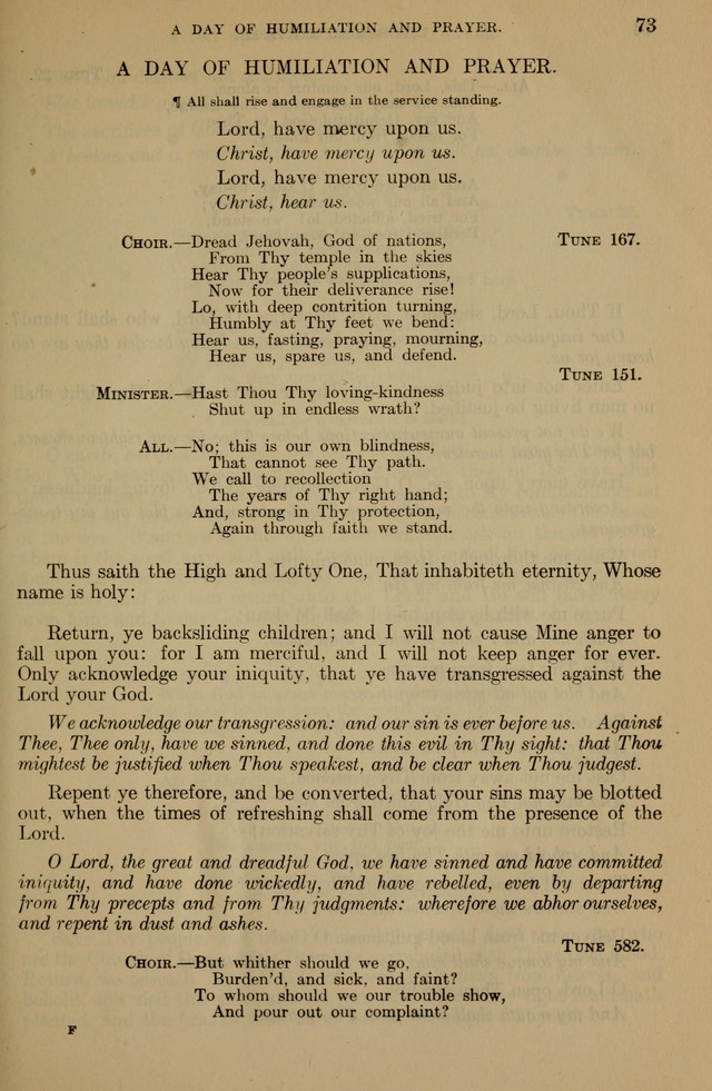 The Liturgy and the Offices of Worship and Hymns of the American Province of the Unitas Fratrum, or the Moravian Church page 73