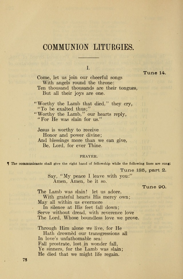 The Liturgy and the Offices of Worship and Hymns of the American Province of the Unitas Fratrum, or the Moravian Church page 78
