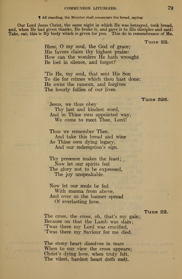 The Liturgy and the Offices of Worship and Hymns of the American Province of the Unitas Fratrum, or the Moravian Church page 79