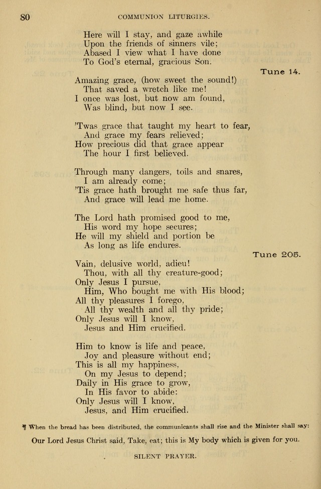 The Liturgy and the Offices of Worship and Hymns of the American Province of the Unitas Fratrum, or the Moravian Church page 80