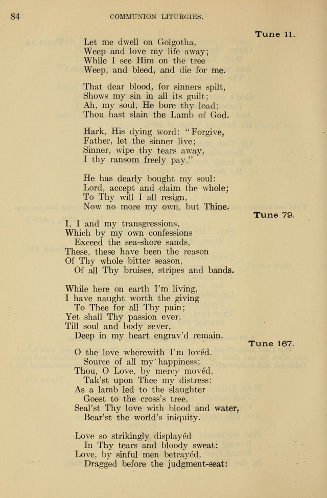 The Liturgy and the Offices of Worship and Hymns of the American Province of the Unitas Fratrum, or the Moravian Church page 84