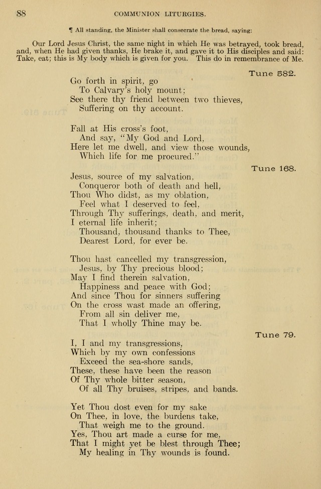 The Liturgy and the Offices of Worship and Hymns of the American Province of the Unitas Fratrum, or the Moravian Church page 88