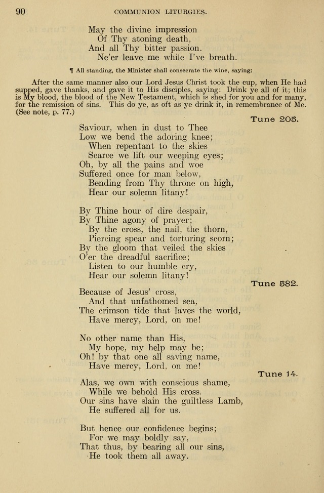 The Liturgy and the Offices of Worship and Hymns of the American Province of the Unitas Fratrum, or the Moravian Church page 90