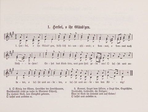 Lieder-Perlen: Eine Sammlung von Liedern geistlichen und gemischten Inhalts, theils in deutscher, theils in englischer Sprache, nebt einer Anzahl Spiellieder, ein-, zwei- und dreistimmig (mit Anhang) page 1