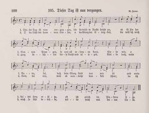 Lieder-Perlen: Eine Sammlung von Liedern geistlichen und gemischten Inhalts, theils in deutscher, theils in englischer Sprache, nebt einer Anzahl Spiellieder, ein-, zwei- und dreistimmig (mit Anhang) page 100