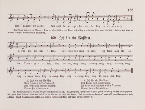 Lieder-Perlen: Eine Sammlung von Liedern geistlichen und gemischten Inhalts, theils in deutscher, theils in englischer Sprache, nebt einer Anzahl Spiellieder, ein-, zwei- und dreistimmig (mit Anhang) page 155