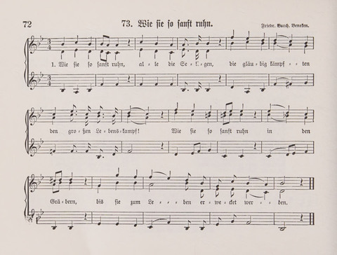 Lieder-Perlen: Eine Sammlung von Liedern geistlichen und gemischten Inhalts, theils in deutscher, theils in englischer Sprache, nebt einer Anzahl Spiellieder, ein-, zwei- und dreistimmig (mit Anhang) page 72
