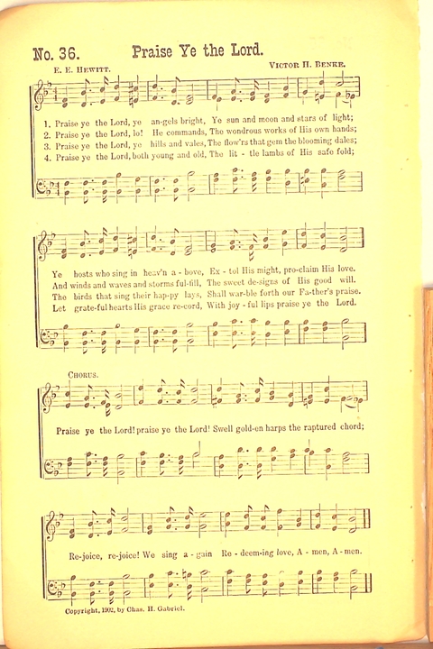Living Praise: a collection of sacred songs for Sunday-schools, young people