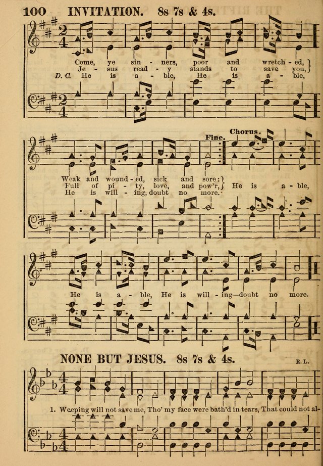 The Little Seraph: in seven character notes, for churches and Sunday-schools page 100