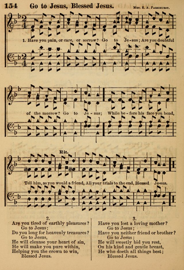 The Little Seraph: in seven character notes, for churches and Sunday-schools page 154