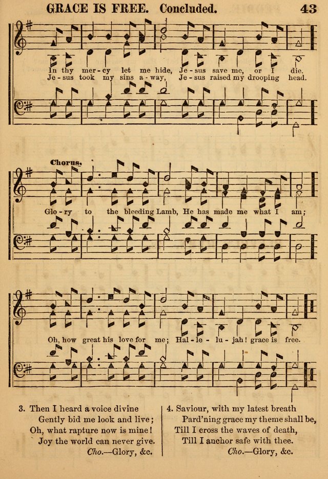 The Little Seraph: in seven character notes, for churches and Sunday-schools page 43