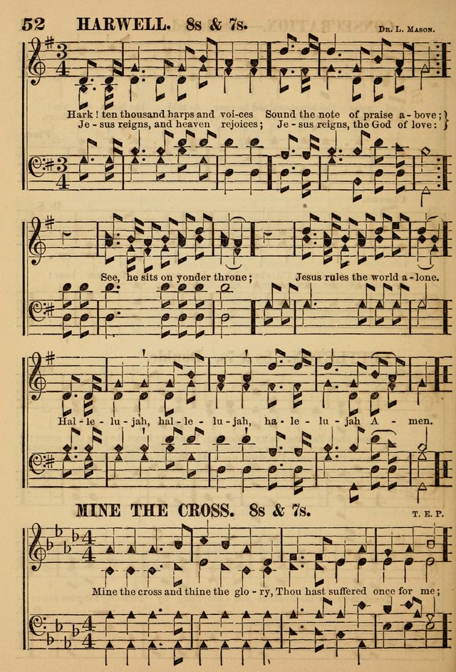 The Little Seraph: in seven character notes, for churches and Sunday-schools page 52