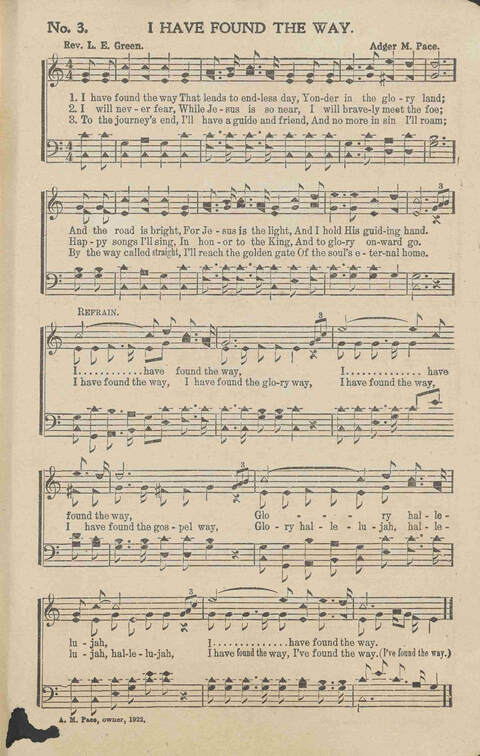 Living Songs: for church, revival and general use page 3