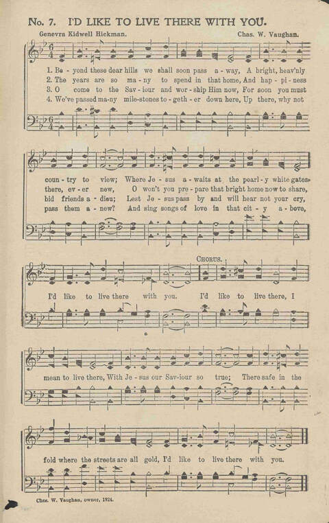 Living Songs: for church, revival and general use page 7