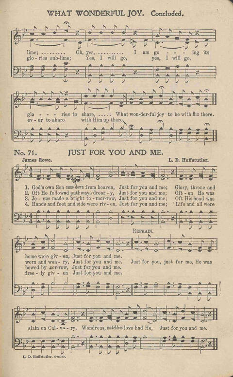 Living Songs: for church, revival and general use page 71