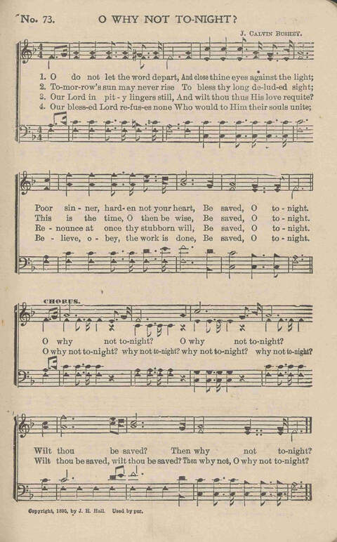 Living Songs: for church, revival and general use page 73
