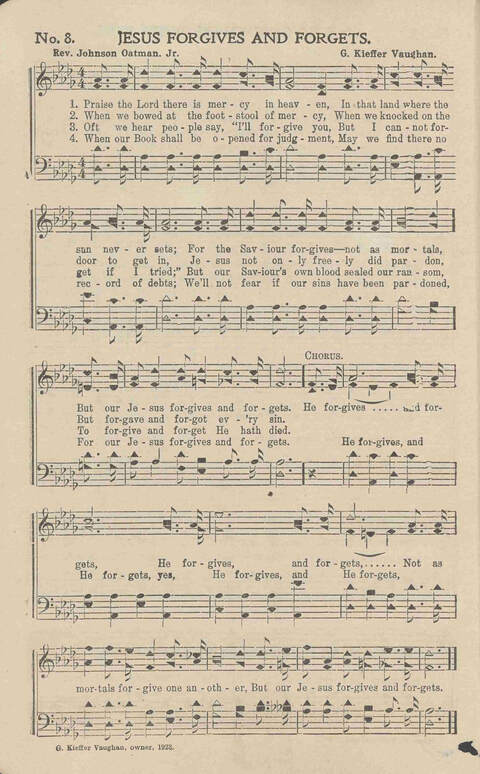 Living Songs: for church, revival and general use page 8