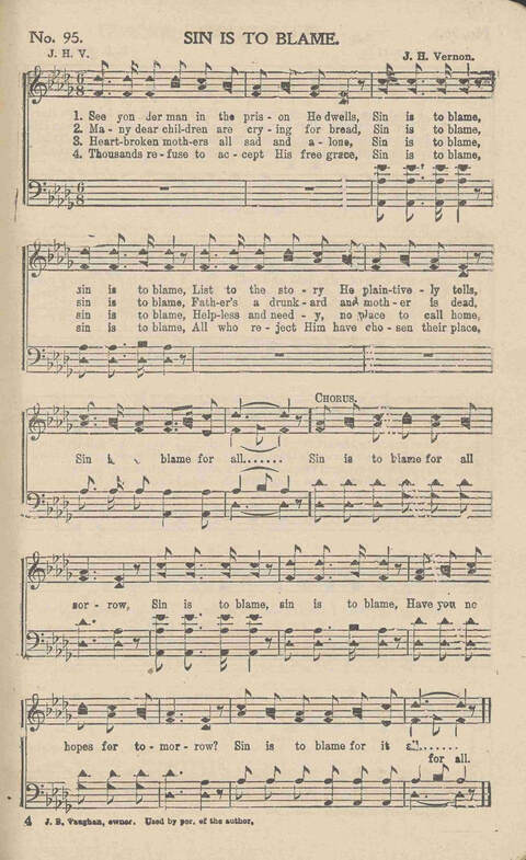 Living Songs: for church, revival and general use page 95