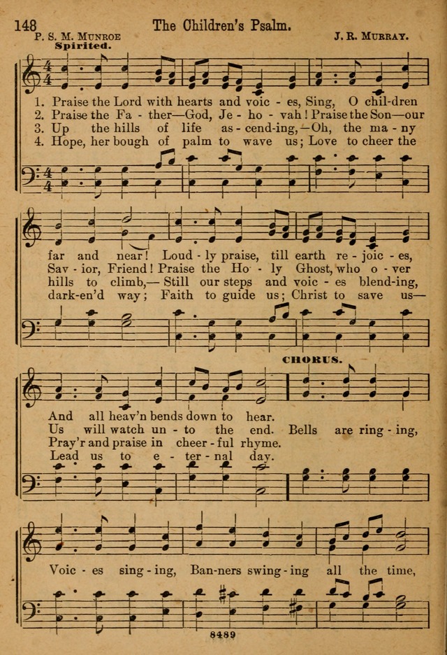 Little Sacred Songs: for Little Singers of the primary department of the Sunday school, and for Kindergartens and the home page 148