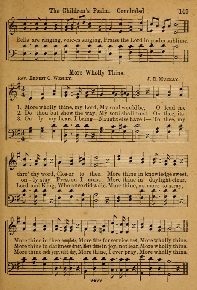 Little Sacred Songs: for Little Singers of the primary department of the Sunday school, and for Kindergartens and the home page 149