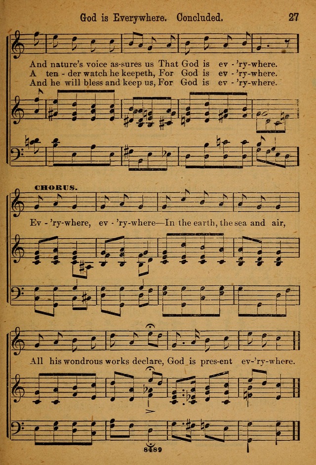 Little Sacred Songs: for Little Singers of the primary department of the Sunday school, and for Kindergartens and the home page 27