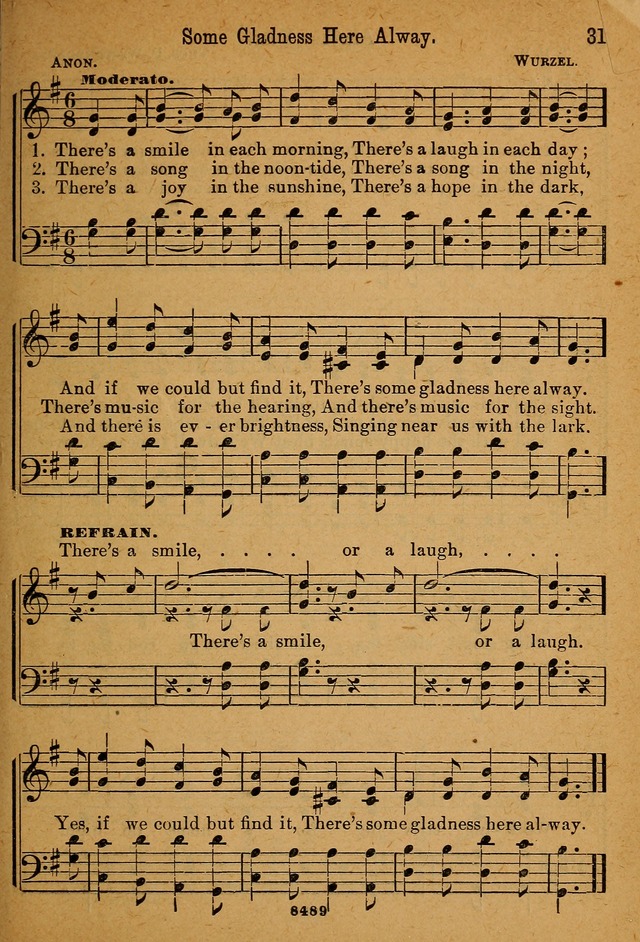 Little Sacred Songs: for Little Singers of the primary department of the Sunday school, and for Kindergartens and the home page 31