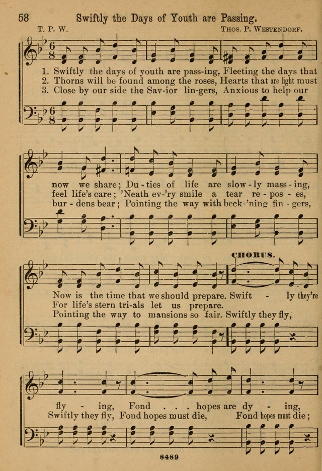 Little Sacred Songs: for Little Singers of the primary department of the Sunday school, and for Kindergartens and the home page 58