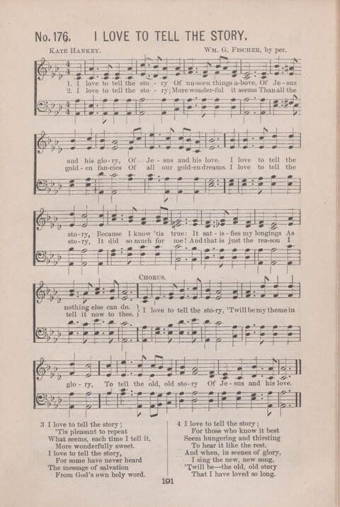 Living Songs: for the Sunday school, the Epworth league, prayer meetings, revivals, and all special occasions of Christian work and worship page 191