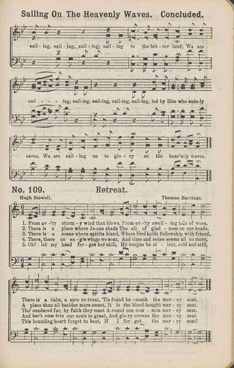 Living Words: a collection of sacred songs, both new and old, for the church, the Sunday school, the revival meeting, the singing convention, and all kinds of religious work and worship page 109