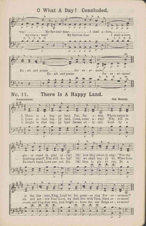 Living Words: a collection of sacred songs, both new and old, for the church, the Sunday school, the revival meeting, the singing convention, and all kinds of religious work and worship page 11