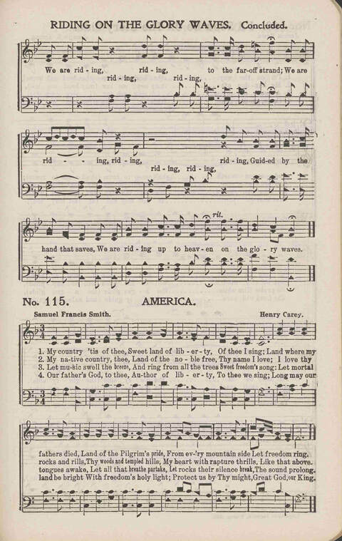 Living Words: a collection of sacred songs, both new and old, for the church, the Sunday school, the revival meeting, the singing convention, and all kinds of religious work and worship page 115