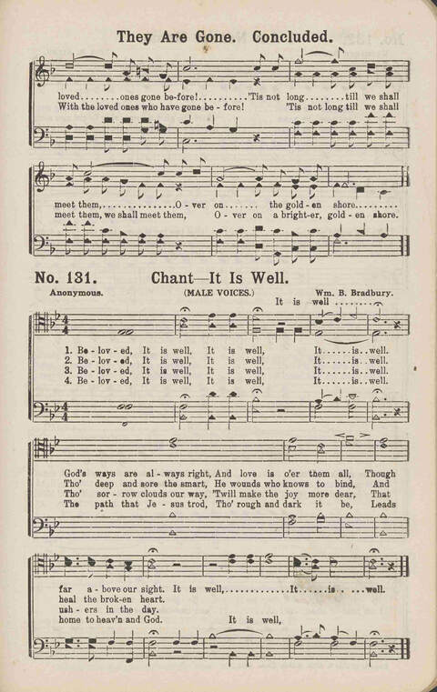 Living Words: a collection of sacred songs, both new and old, for the church, the Sunday school, the revival meeting, the singing convention, and all kinds of religious work and worship page 131