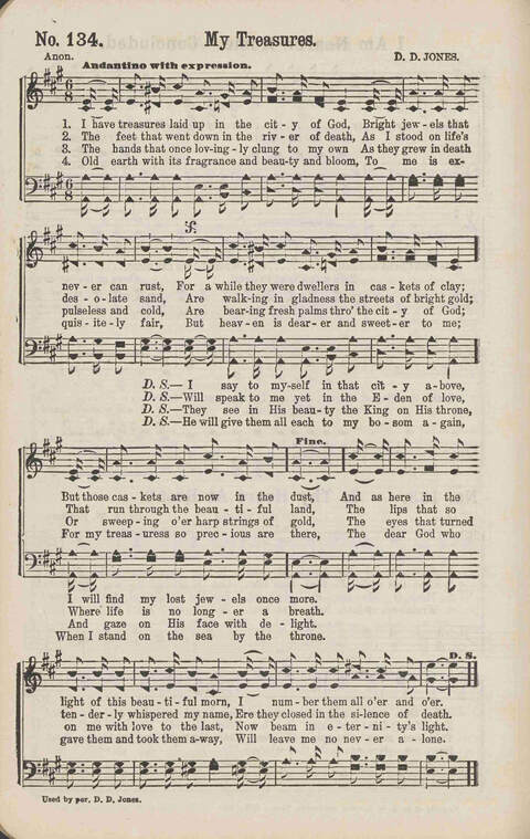 Living Words: a collection of sacred songs, both new and old, for the church, the Sunday school, the revival meeting, the singing convention, and all kinds of religious work and worship page 134