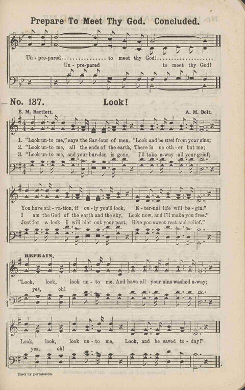 Living Words: a collection of sacred songs, both new and old, for the church, the Sunday school, the revival meeting, the singing convention, and all kinds of religious work and worship page 137