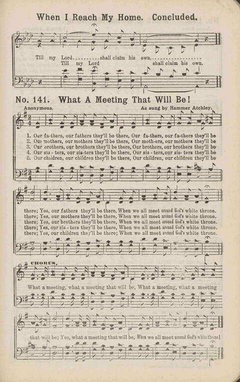 Living Words: a collection of sacred songs, both new and old, for the church, the Sunday school, the revival meeting, the singing convention, and all kinds of religious work and worship page 141