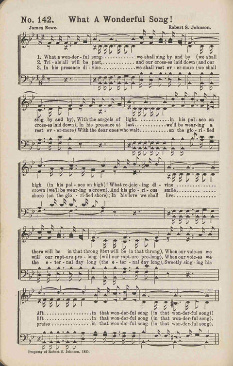 Living Words: a collection of sacred songs, both new and old, for the church, the Sunday school, the revival meeting, the singing convention, and all kinds of religious work and worship page 142