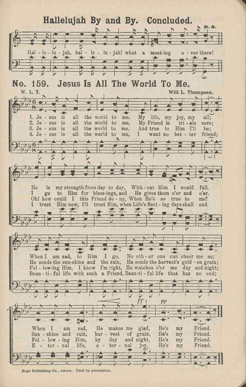 Living Words: a collection of sacred songs, both new and old, for the church, the Sunday school, the revival meeting, the singing convention, and all kinds of religious work and worship page 169