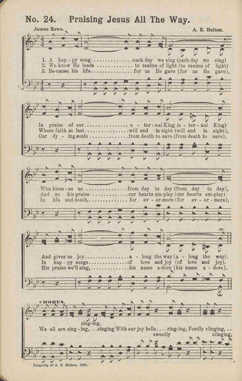 Living Words: a collection of sacred songs, both new and old, for the church, the Sunday school, the revival meeting, the singing convention, and all kinds of religious work and worship page 24