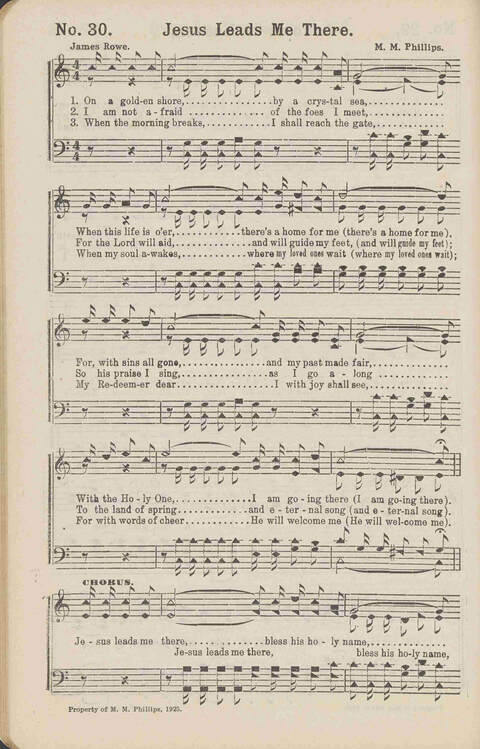Living Words: a collection of sacred songs, both new and old, for the church, the Sunday school, the revival meeting, the singing convention, and all kinds of religious work and worship page 30