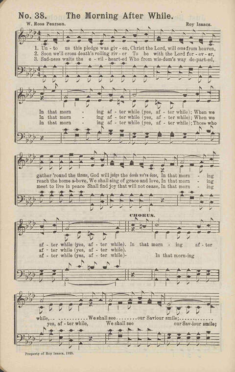 Living Words: a collection of sacred songs, both new and old, for the church, the Sunday school, the revival meeting, the singing convention, and all kinds of religious work and worship page 38