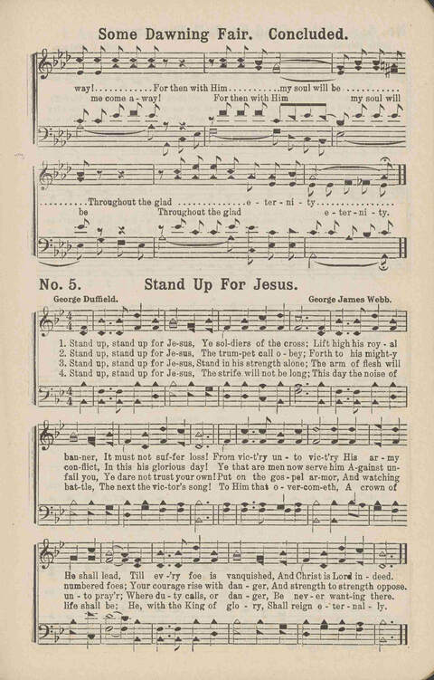 Living Words: a collection of sacred songs, both new and old, for the church, the Sunday school, the revival meeting, the singing convention, and all kinds of religious work and worship page 5